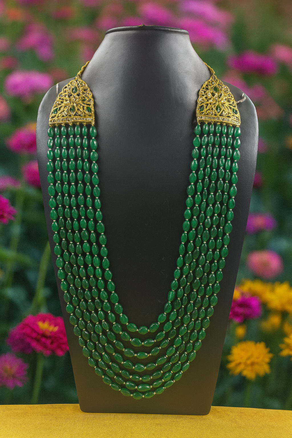 Nida Green Onyx Stone Rani Haar