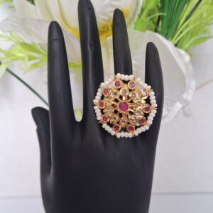Suhana Pink Adjustable Ring