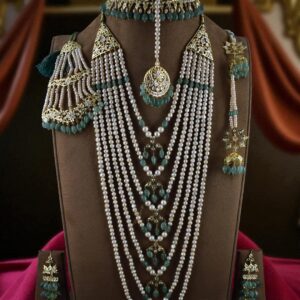 Hyderabadi Green Bridal Set