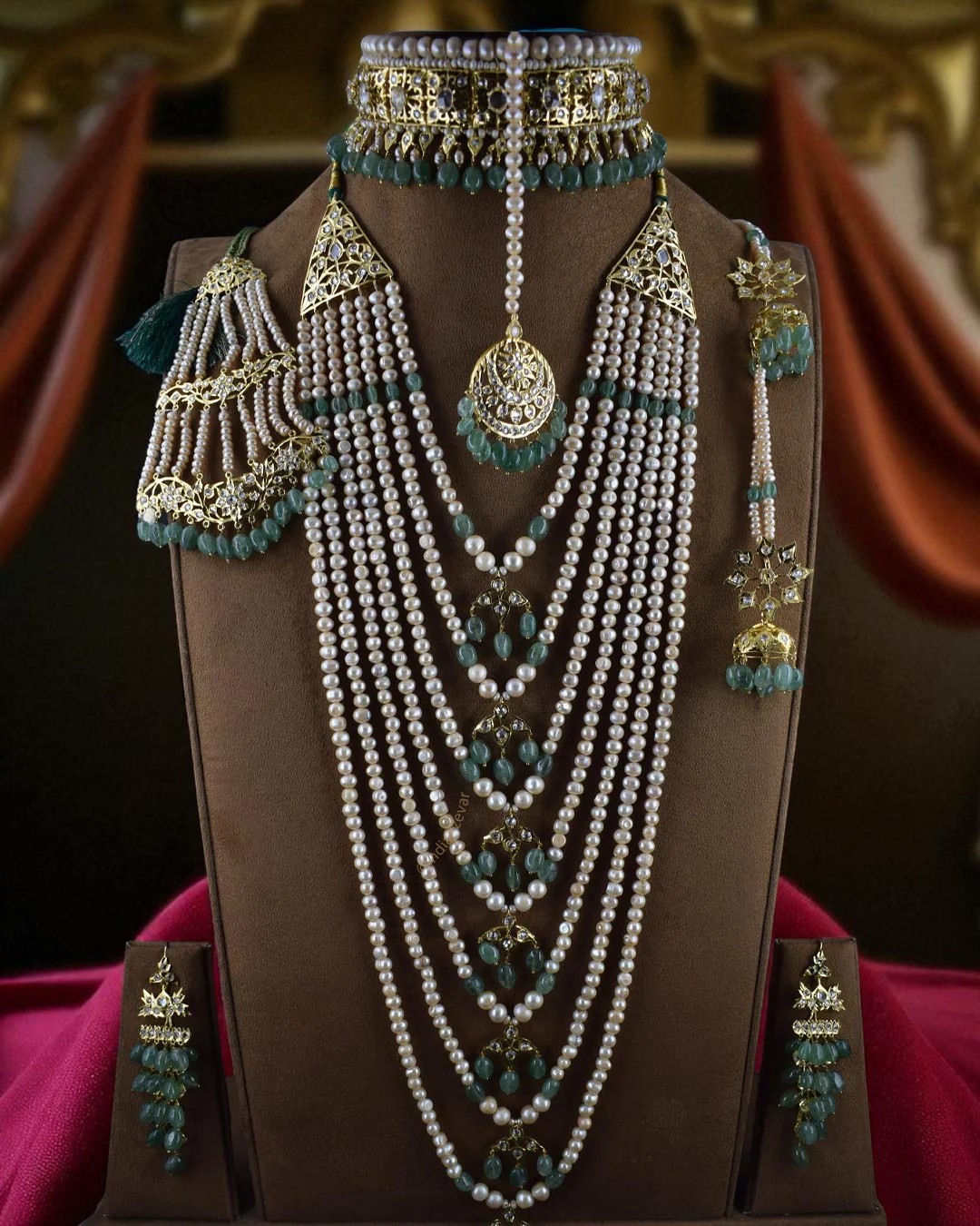 Hyderabadi Green Bridal Set