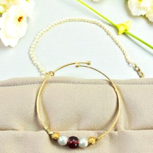 Ruhi Maroon Adjustable Nath