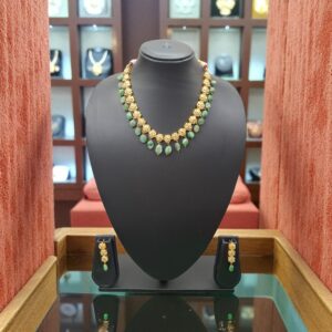 Alina Emerald Polki Necklace