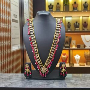 Zoya Ruby Kundan Pukhraj Necklace