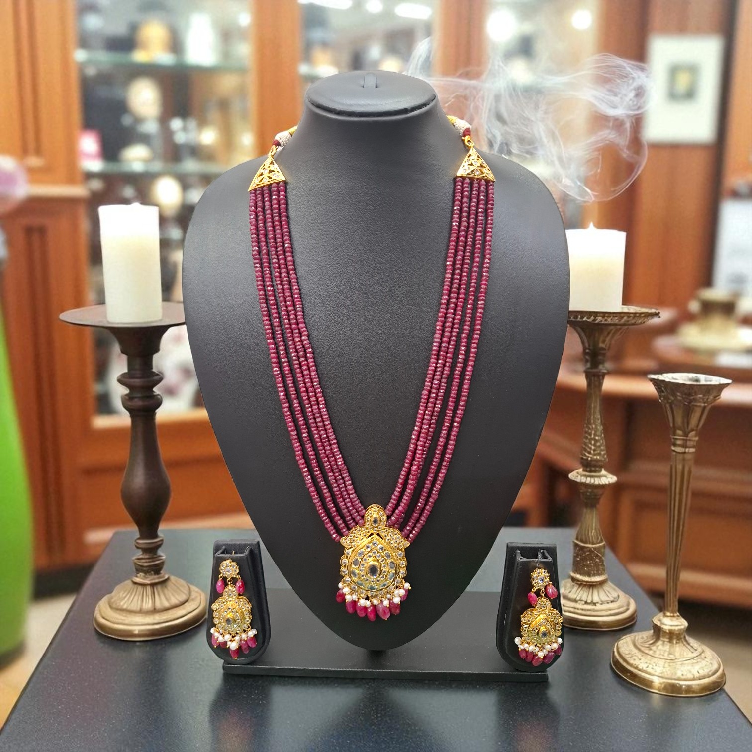 Zoya Real Onyx Jugni Necklace