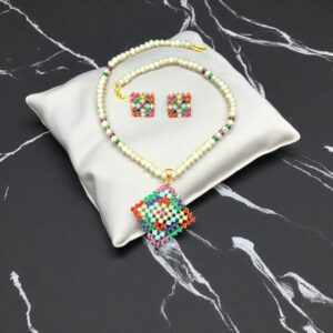 Zoya Navratan Beaded Necklace Set