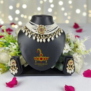 Saba Pearl Kundan Choker Set
