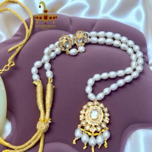 Hina Pearl Polki Necklace Set