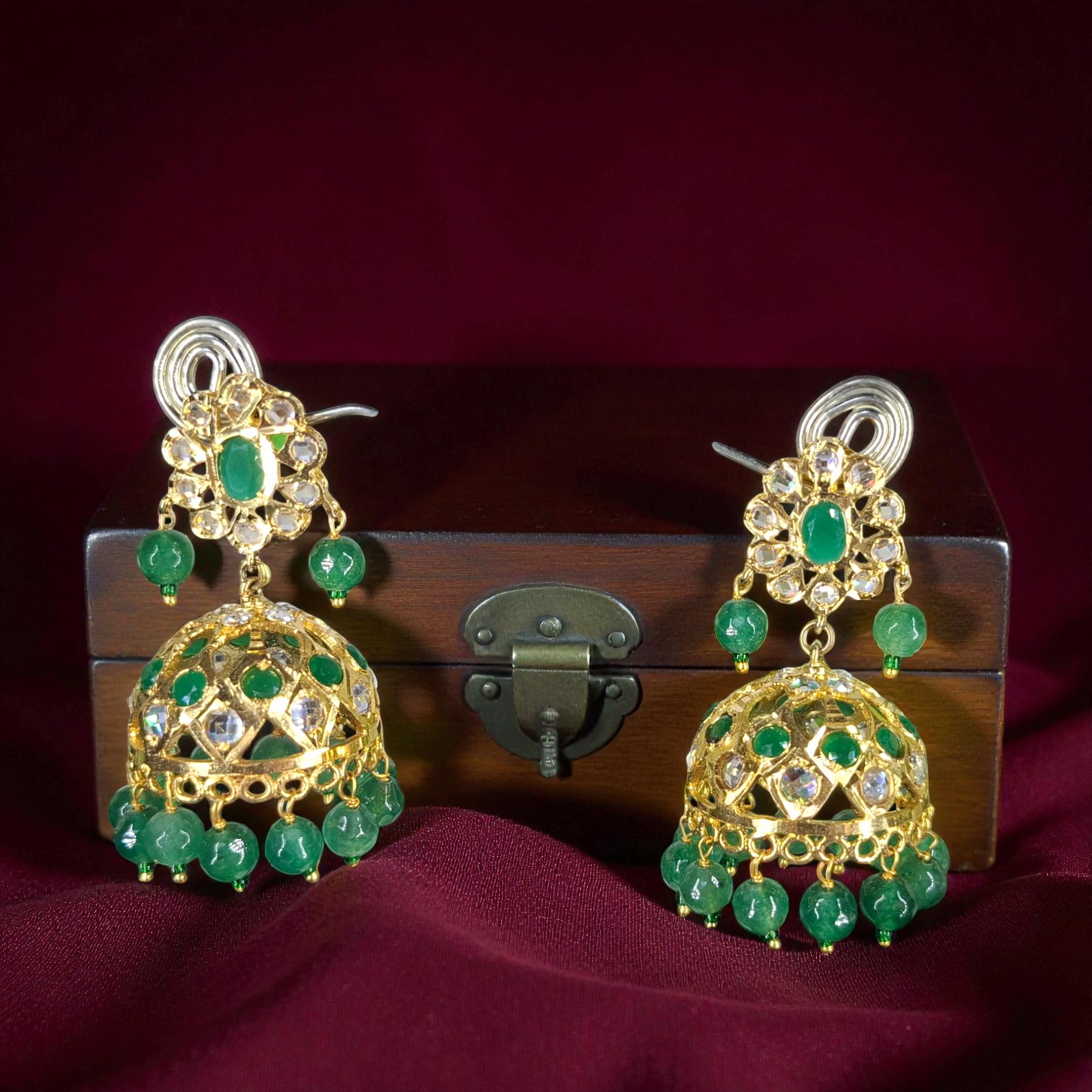 Hira Green Jhumki