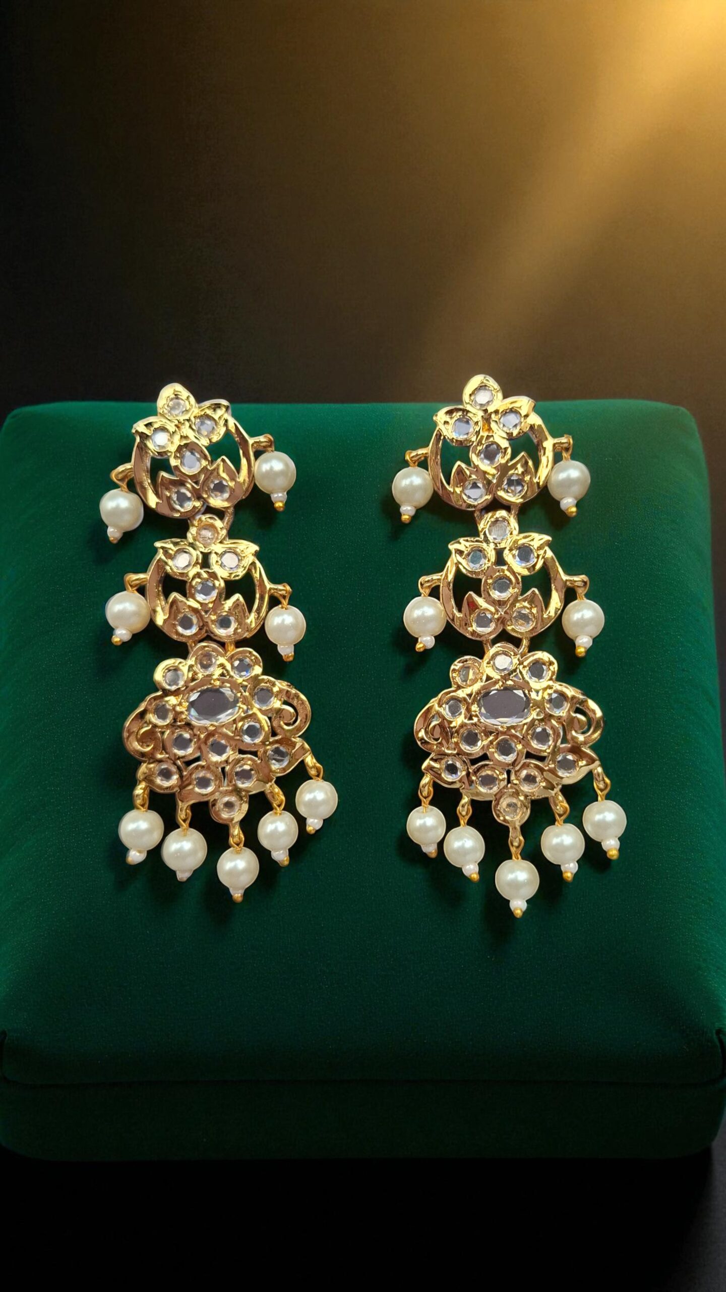 Ruhi White Earrings - Image 2