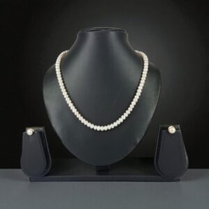 Alina White Real Pearl String