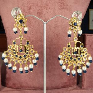 Shama Blue Chandbali