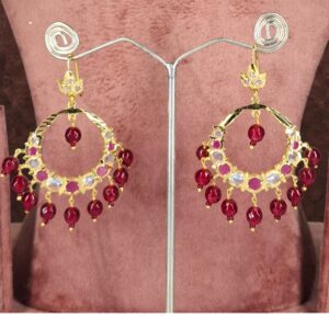 Rubina Red Chandbali